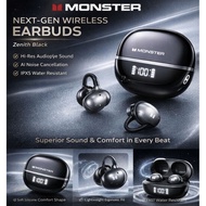 2026 Monster M100 Wireless Earbuds Bluetooth 6.0 | Open-Ear Clip-On | Sports Earphones Sweatproof IP