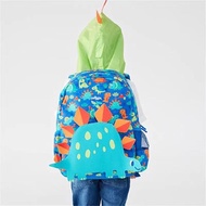 Australia smiggle Blue Dinosaur Medium Size Schoolbag Elementary School Grade 1-2 Styling Backpack Burden-Reducing Ultra-