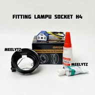 IBRIGHT - H4 Socket Lamp Fitting H4 Bulb H4 Socket Light Fitting - XZB