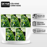 Combo of 5 3W Clinic Fresh Green Tea Mask Sheet 23ml x 5 3W Clinic Mask Sheet Mask