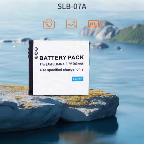 3.7V 900mAH SLB-07A battery suitable for Samsung camera ST50ST45ST500ST550ST600PL150 rechargeable