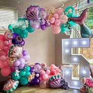 Mermaid Chain Balloon Set Birthday Decoration Birthday Birthday Decoration Set Birthday Balloon