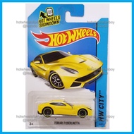 Hot Wheels Ferrari F12berlinetta HW 2014 City Yellow Grand Tourer Sport Car Ferrari F12 kereta hotwh