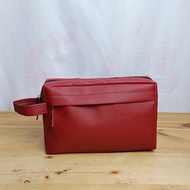 POUCH ELEGAN PRIA POUCH SEMI KULIT PRIA POUCH COWOK DOMPET PRIA POUCH PERLENGKAPAN KECIL