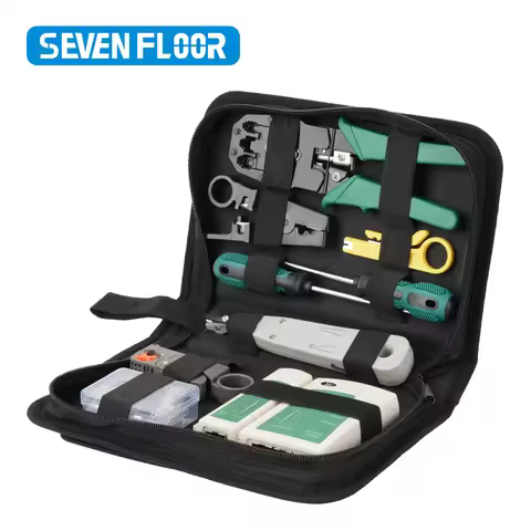 RJ45 RJ11 RJ12 Computer Network Repair Tool Kit LAN Cable Tester Wire Cutter Screwdriver Pliers Crim