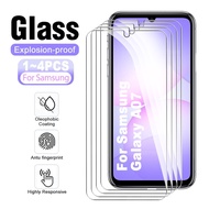 1-4pcs Glass For Samsung Galaxy A07 4G Sansun A07 Screen Protector Samsung A17 a17 07 Clear Front Pr