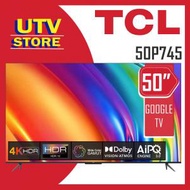 TCL - 50P745 50吋 P745 4K Smart With WCG Google TV 智能電視