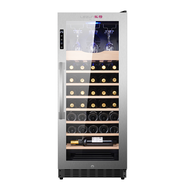 LEZUN ตู้แช่ไวน์ ตู้ไวน์ ไร้รอยต่อสแตนเลส ตู้แช่ไวน์คุณภาพสูง ตู้เก็บไวน์ Wine cooler ขนาดบรรจุ51ขวด  รุ่น LZ02-158L