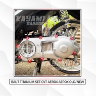 Titanium bolts set cvt aerox.nmax