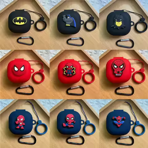 Cartoon Earphone Case for JBL Live Pro / Live Pro 2 Silicone Soft Shell Protective Sleeve with Finge