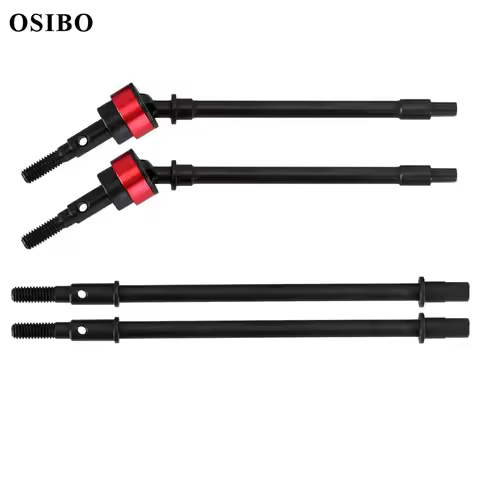 2PCS Hard Steel Front & Rear Axle CVD Drive Shaft Dogbone for 1/10 RC Crawler Axial SCX10 Upgrade Op