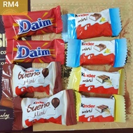 Raya sale coklat bag Kinder Bueno mini and Daim mixed