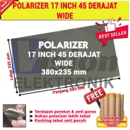 POLARIZER LCD 17 INCH 45 DEGREE POLARIZER LCD LED 17 Inch 45 degrees dimensions 380*235 MM