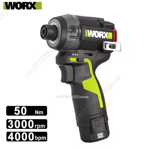 WORX WU138 Oil Pressure Electric Drill 12V 50Nm 1300rpm 4000bpm Brushless Motor Smart clutch Metalwo