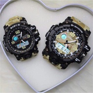 SPECIAL PROMO CASI0_G..SH0CK_DUAL TIME ARMY RUBBER STRAP WATCH SET FOR COUPLES +free gift