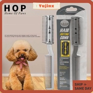 YUJINX Dogs Razor Comb, Durable Cleaning Brush Pet Razor Comb, Safe Universal Dog Grooming Comb