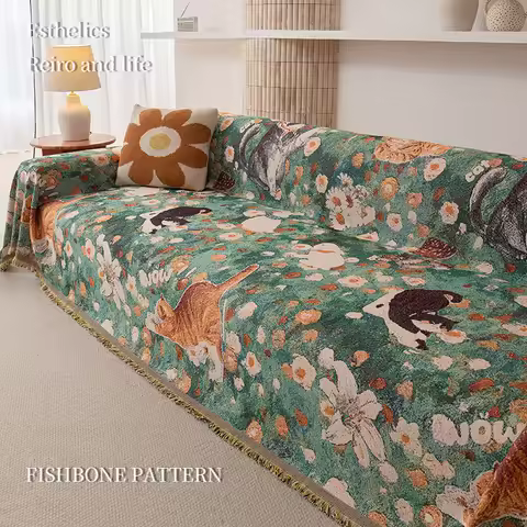 Sofa Cover Protector L Shape Four Season Universal Sofa Cover Protector One Seat Anti Slip Prevent C