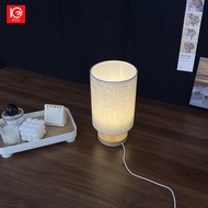 Nordic Small Table Lamp with Wooden Base Night Light for Bedroom or Living Room