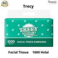 Trecy Embossed Tissue 1000 Sheets 2-Ply/ Facial Tissue/ Economy Tissue/ Tissue/