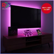 App/Remote Control RGB LED TV Backlight Strip Light Music Sync 5V USB Powered Flexible Home Decorati