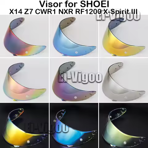 Helmet Visor for SHOEI X-14 X14 Z-7 Z7 CWR-1 CWR1 NXR RF-1200 RF1200 X-Spirit III XSpirit 3 X-Fourte