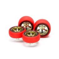 TAMIYA 95665 JR RED SLICK TIRES/GOLD WHEELS Fully Cowled 30Th Anniversary
