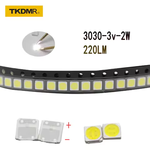 TKDMR 100/50pcs LED Backlight High Power LED 2W 3030 3V Cool white 220LM PT30W45 V1 TV Application 3
