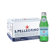 San Pellegrino Sparkling Natural Mineral Water, 250ml Glass Bottle (Pack Of 24)