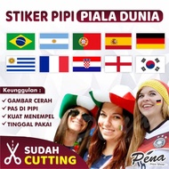 Stiker Pipi Piala Dunia / Stiker Bendera Piala Dunia / Stiker Piala