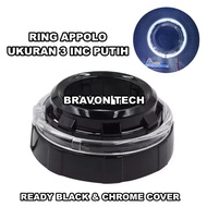 Appolo 3 inch Black Series White Biled 3 inch Shroud Appolo Silver and BlackRing