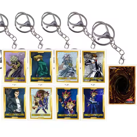 Yu Gi Oh Double Sided Center Card Series Keychain Mutou Yugi Seto Kaiba Joey Wheeler Game Characters