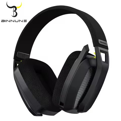 BINNUNE BW06 2.4GHz Wireless Gaming Headset with Mic for PS5 PS4 PC Mac Playstation Bluetooth Gaming