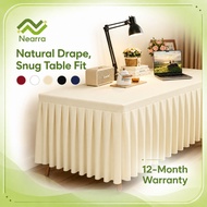 4Ft/6Ft Folding Table Skirting Table Cloth Cover Hotel Banquet Wedding Party Activity Table Decorate