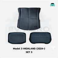 Tesla Trunk Mat พรมกระโปรงหลังและหน้ารถ กันคราบรอย วัสดุ TPE เทสล่า Model 3/Model Y - EV HERO