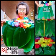 (1 ตัว) ผู้ใหญ่ กระโปรงใบไม้ กระโปรงฮาวาย ชุดฮาวาย กระโปรง ใบไม้ ดอกไม้ ใบตอง ใบไม้เทียม ใบไม้ปลอม ดอกไม้ปลอม flower leaf hawaii m24 shop