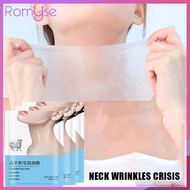 Romyse 5PCS/10PCS Goat Milk Neck Mask Hydrating Whitening Collagen Neck Patch Anti-Wrinkle AntiAging Neck Lift Firming Care Cream Nourishes Skin and Relieves Dryness