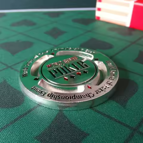 1 Pcs Metal Poker Coin Texas Poker Chips Professional Casino Souvenir Collectible Game Accessories G