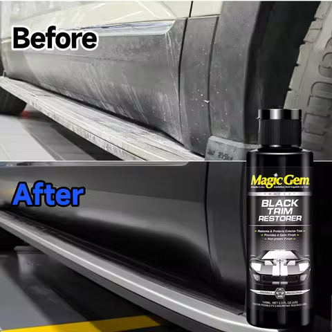 Magic Gem Car Plastic Restorer Coating Agent Auto Plastic Rubber Exterior Repair Restoration Agent B
