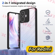 COD for Xiaomi Redmi 13C 5G Case Plating Bumper Shockproof Clear Back Cover Hard Phone Case for Xiao