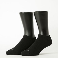 【FOOTER】微分子氣墊單色船型薄襪-黑(男襪/L、XL)