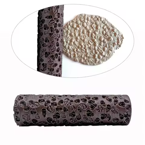 1PC 3D Printed Terrain Texture Hand Roller For D&D Wargaming Battle Mat Tabletop