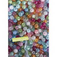 (DA03)-100 grams of 8mm/10mm snow stone in many colors to choose from to make feng shui bracelets an