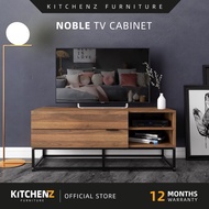KitchenZ Noble Series 4Ft Tv Cabinet Tv Console Rak Tv Kabinet Tv Almari Tv Metal Leg - N1200-CN