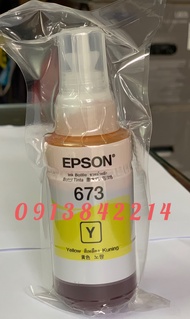 Mực epson 673 vàng Y hàng tháo máy epson L800/ L805 /L1800. L850