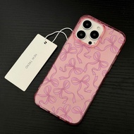 Bow Bow for iPhone 161514Plus transparent phone case large soft hole case