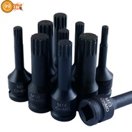 9S  3Inch M5-M19 1/2Inch Drive Wrench Socket Adapter 12 Point Socket Screwdriver Bit