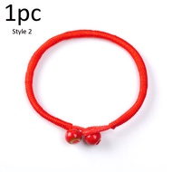 2024 2Pcs 7 Knots Red String Bracelet For Protection Evil Eye Good Luck Amulet For Success And Prosp