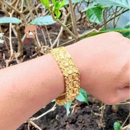 Xuping men's and women's bracelets carved with high-quality gold-plated dragons - Wear as beautiful 