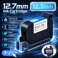 12.7mm Handheld Inkjet Printer Ink Cartridge Handheld Thermal Inkjet Printer Fast Dry Eco Solvent In
