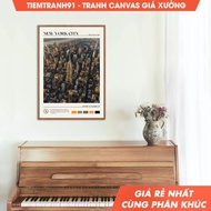 Wall paintings, Oil Paint, New York Wall Art, New York Poster, New York Photo, New York Decor, USA. 